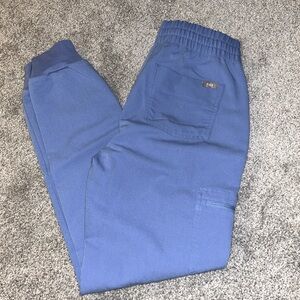 Figs Ceil Blue Zamora- High Waisted Scrub Pants